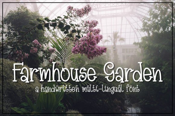 Farmhouse Garden Font font preview